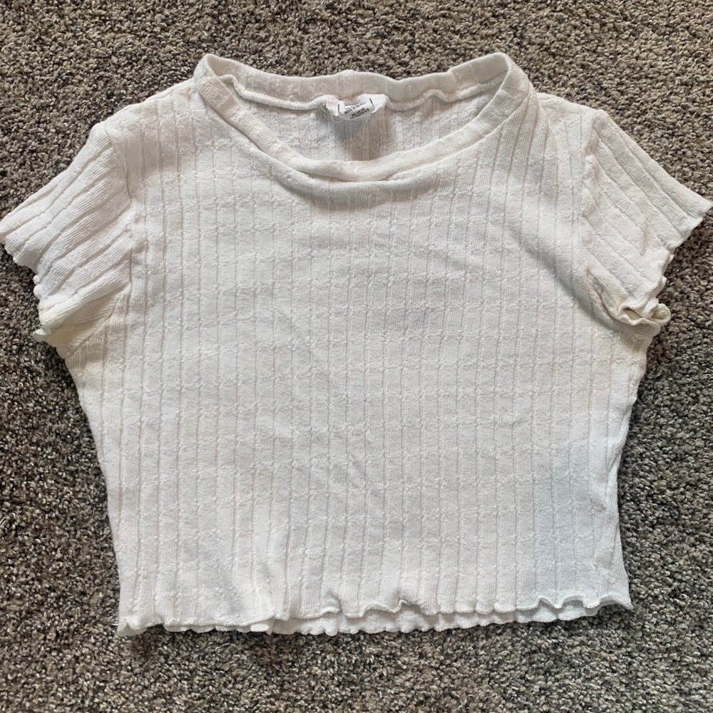White crop top